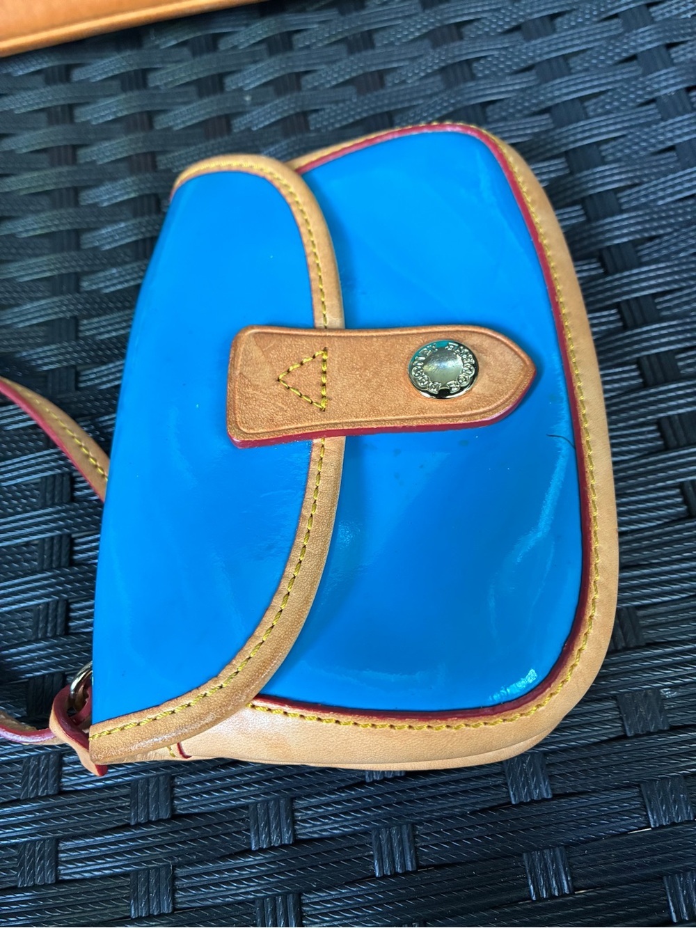 Dooney & Bourke Turquoise Patent Leather Tote with Matching Wristlet - Picture 16 of 16
